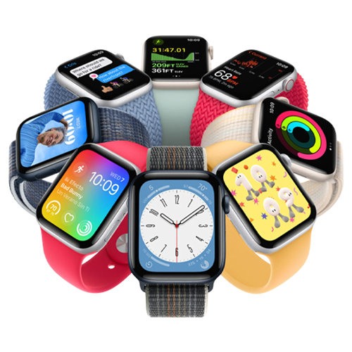 circle of apple watches